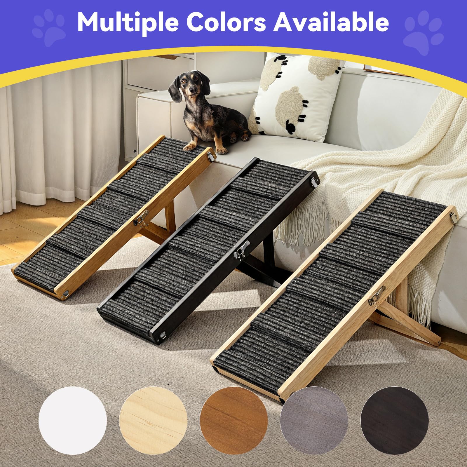 Rampe Pawaboo avec base large et socle stable.