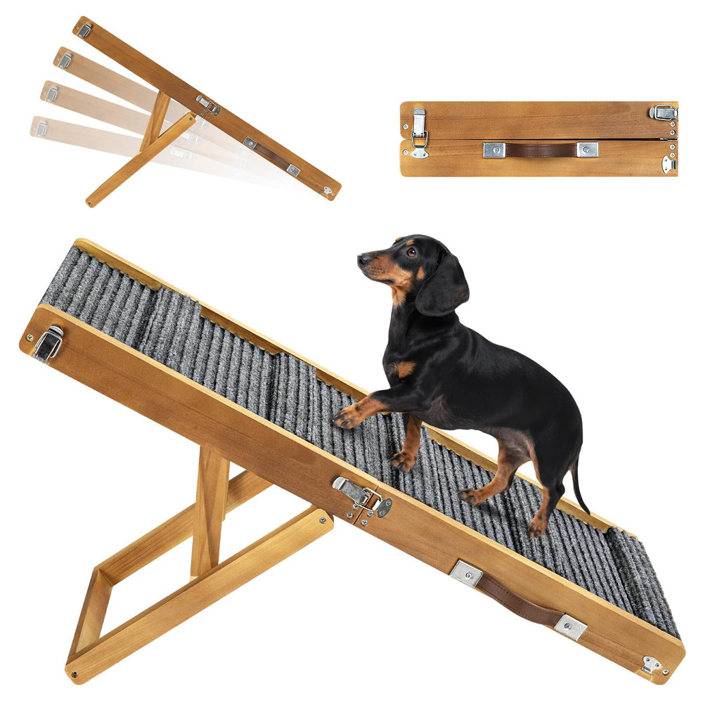 Rampe Pawaboo pour chien sur canapé avec stabilité renforcée et accès en douceur.