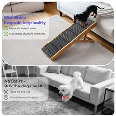 Rampe Pawaboo pliable pour rangement pratique et déplacement facile.