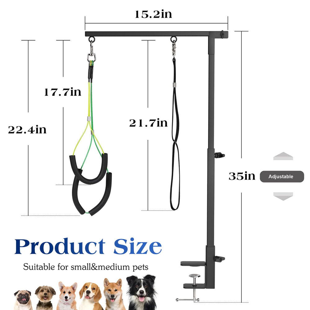 Pawaboo serre-table toilettage chien-clamp, maintien stable lors du bain et du séchage.