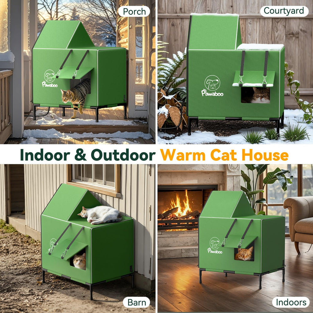 Pawaboo usage polyvalent exterieur: porche, grange, jardin, refuge pour chats.