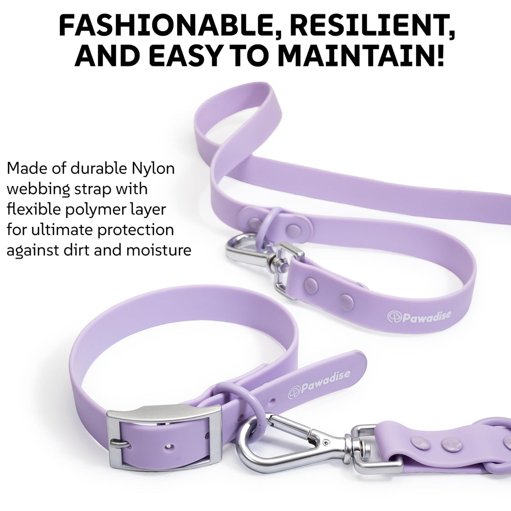 Matériaux PAWADISE lilas résistants, durables et faciles à entretenir.