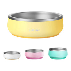 Pawaii gamelle petits chiens 12 oz, couleur fromage jaune, stabilisée.