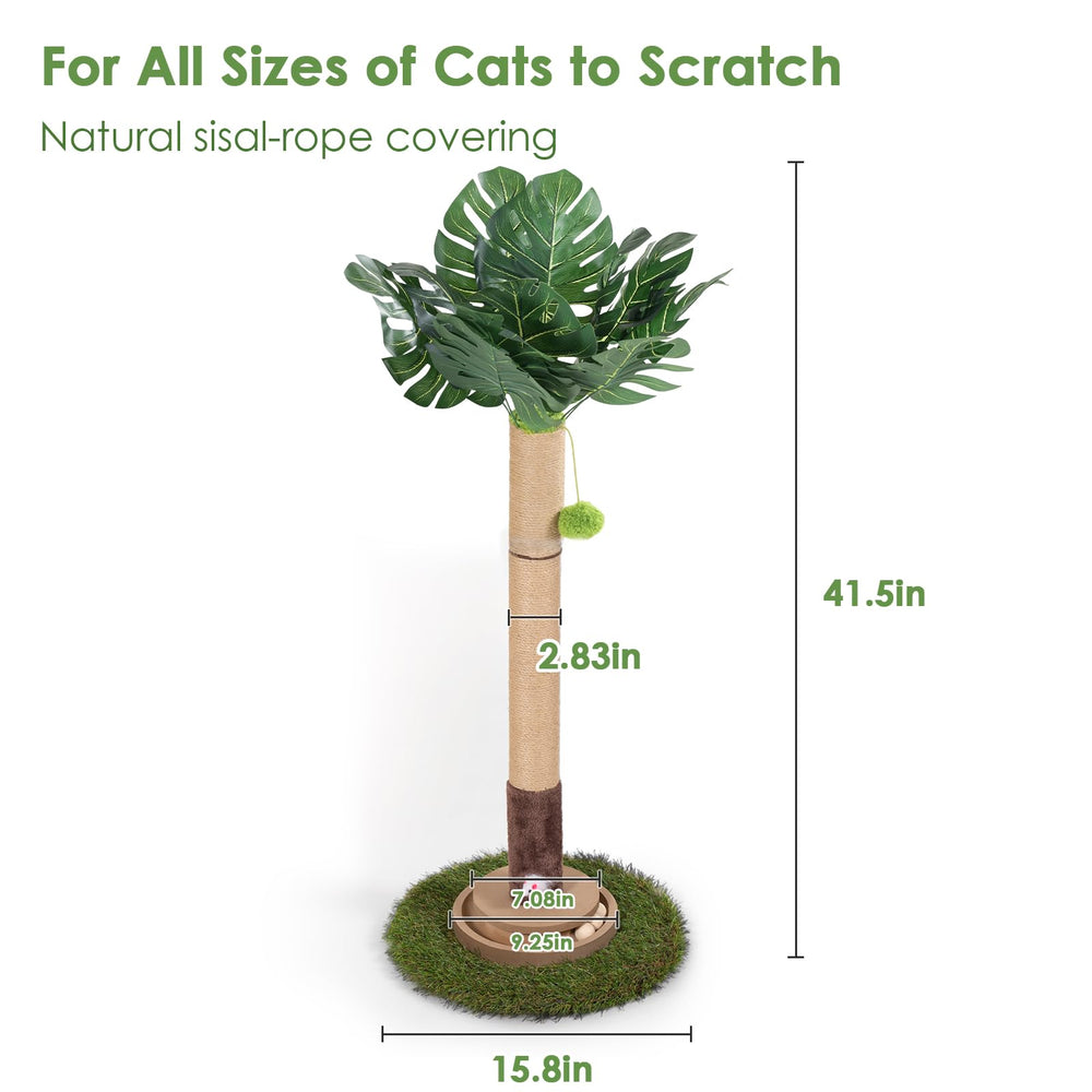 pawalaya griffoir sisal corde chat 105 cm, griffage sain