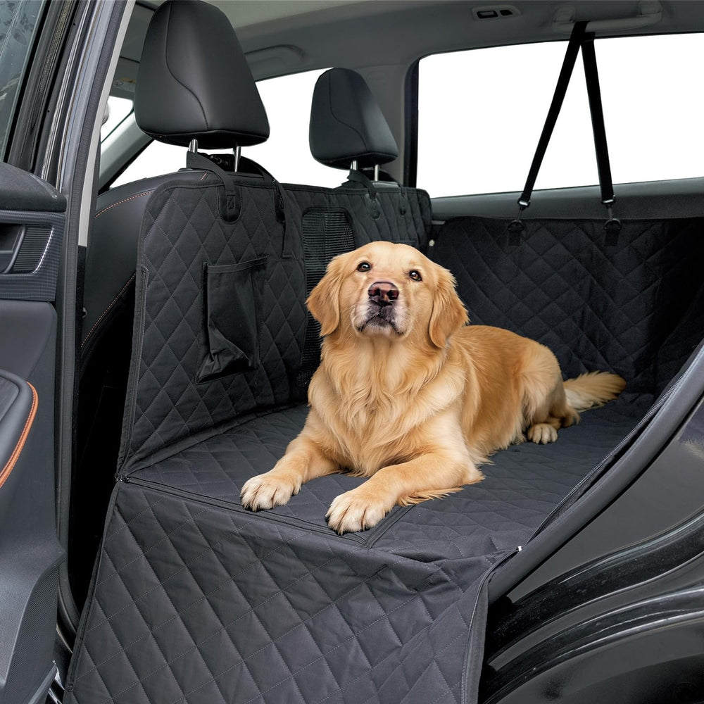 Pawander extension siège arrière chien: offre plus d'espace pour se coucher lors des trajets.