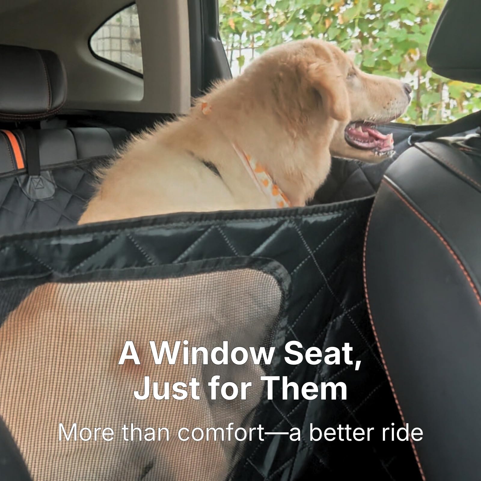 Pawander housse imperméable pour chien sur siège voiture, nettoyage facile.