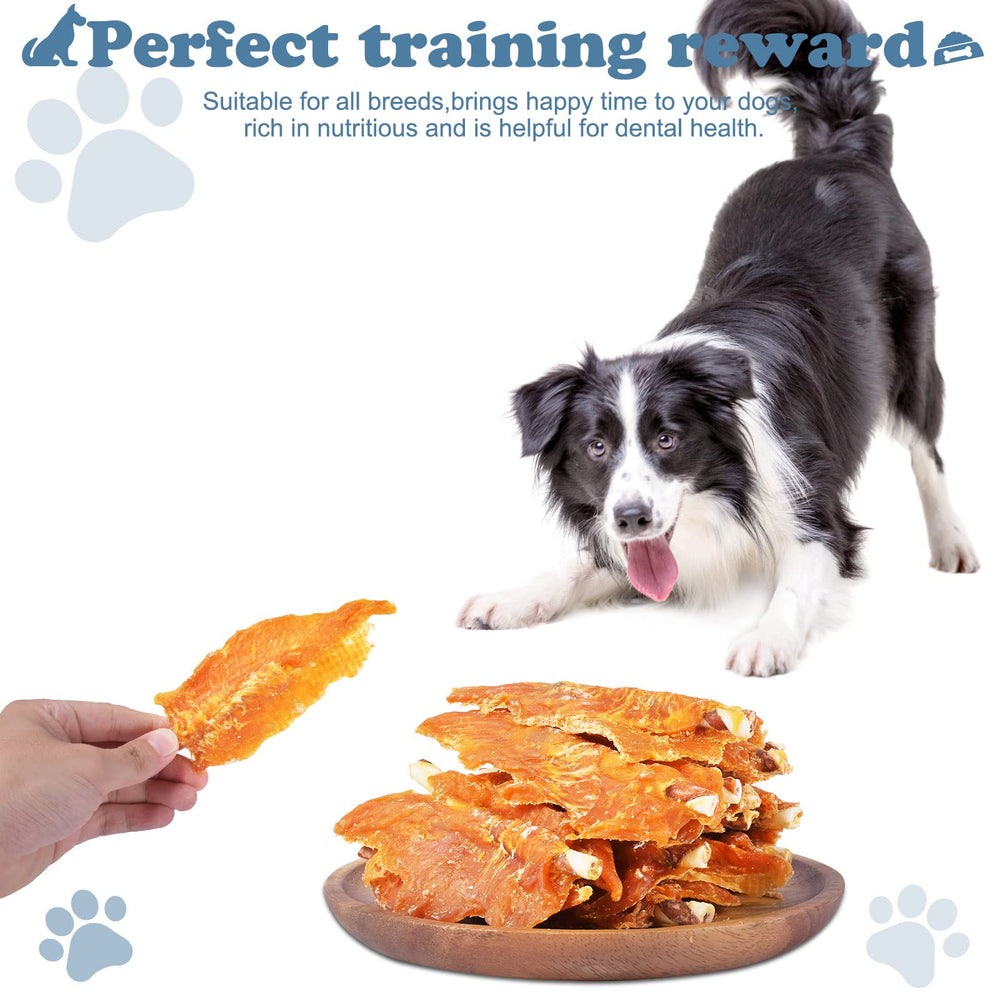 Pawant bâtonnets poulet jerky santé dentaire potentielle pour chiens.