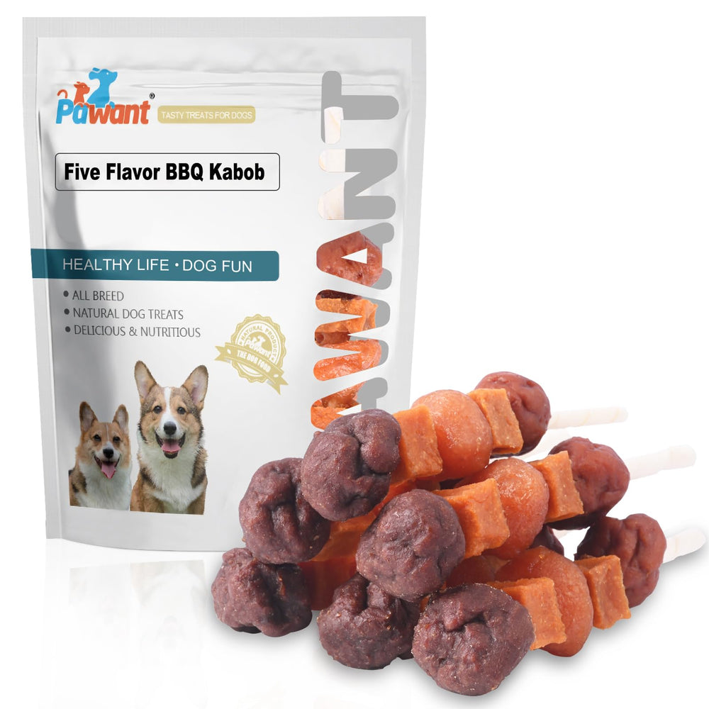 Friandises Pawant, brochettes saveurs multi-ingredients, récompense gourmande pour entraînement canin.