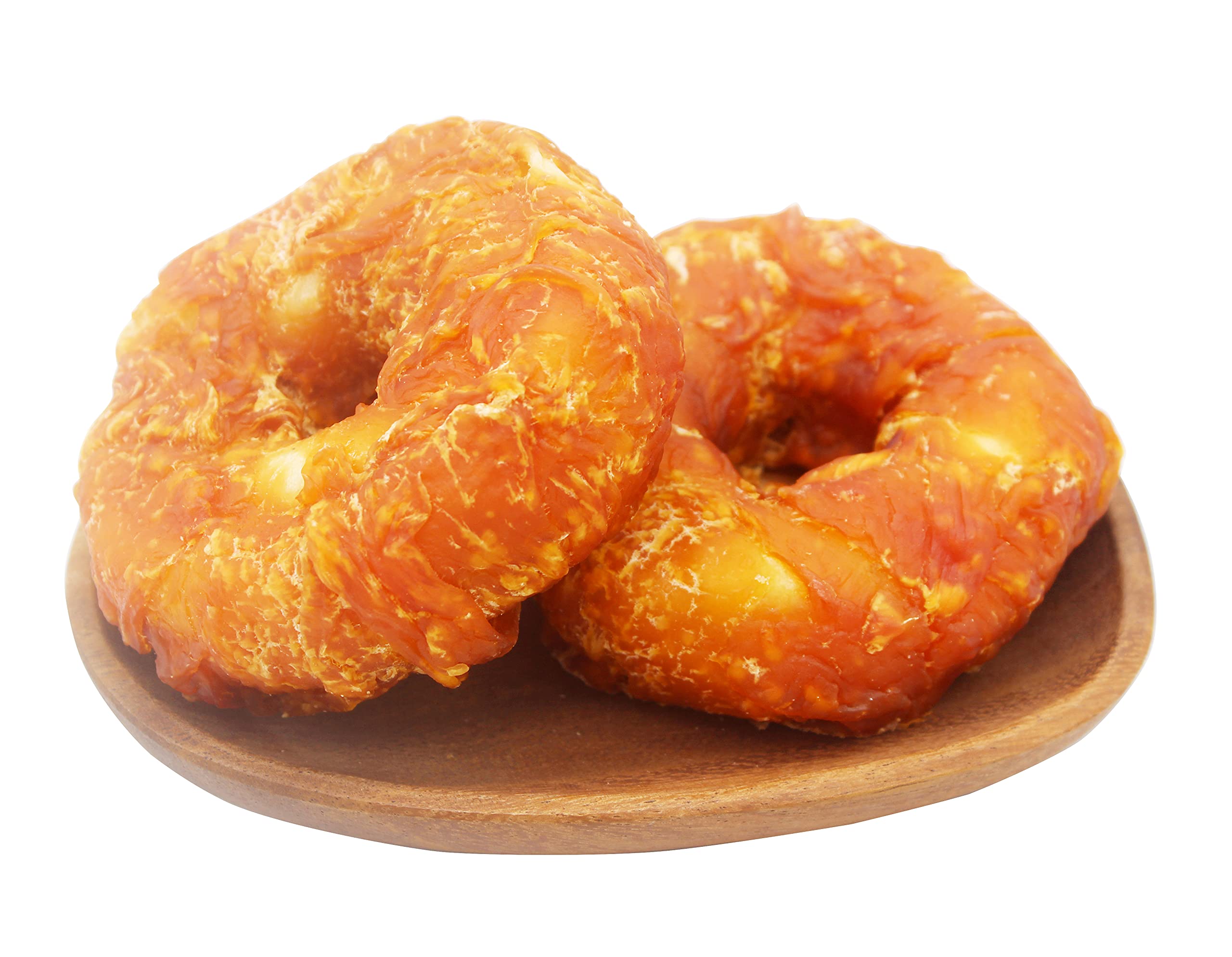 Donuts en cuir brut Pawant, chewing potentiellement bénéfique pour les dents.