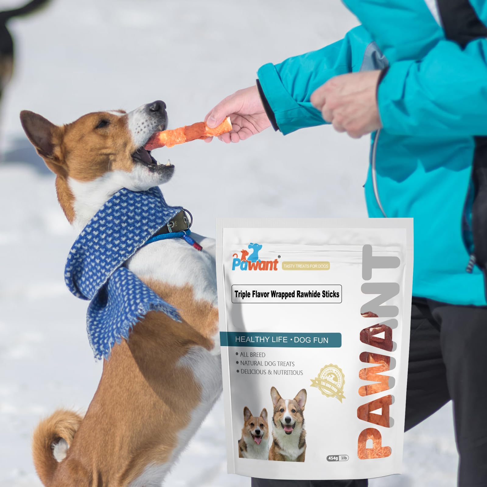 Pawant Triple Saveurs: convient pour le dressage et les récompenses quotidiennes.