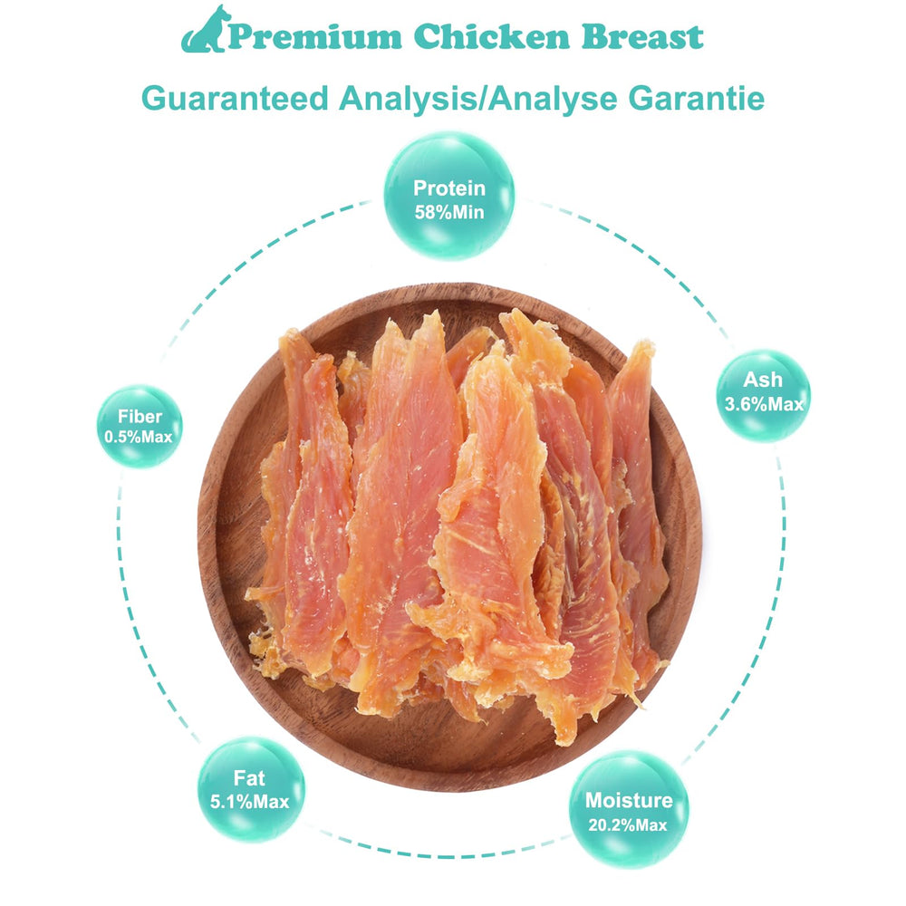 Pawant dressage poulet seche chien, récompense idéale pour l'entraînement.