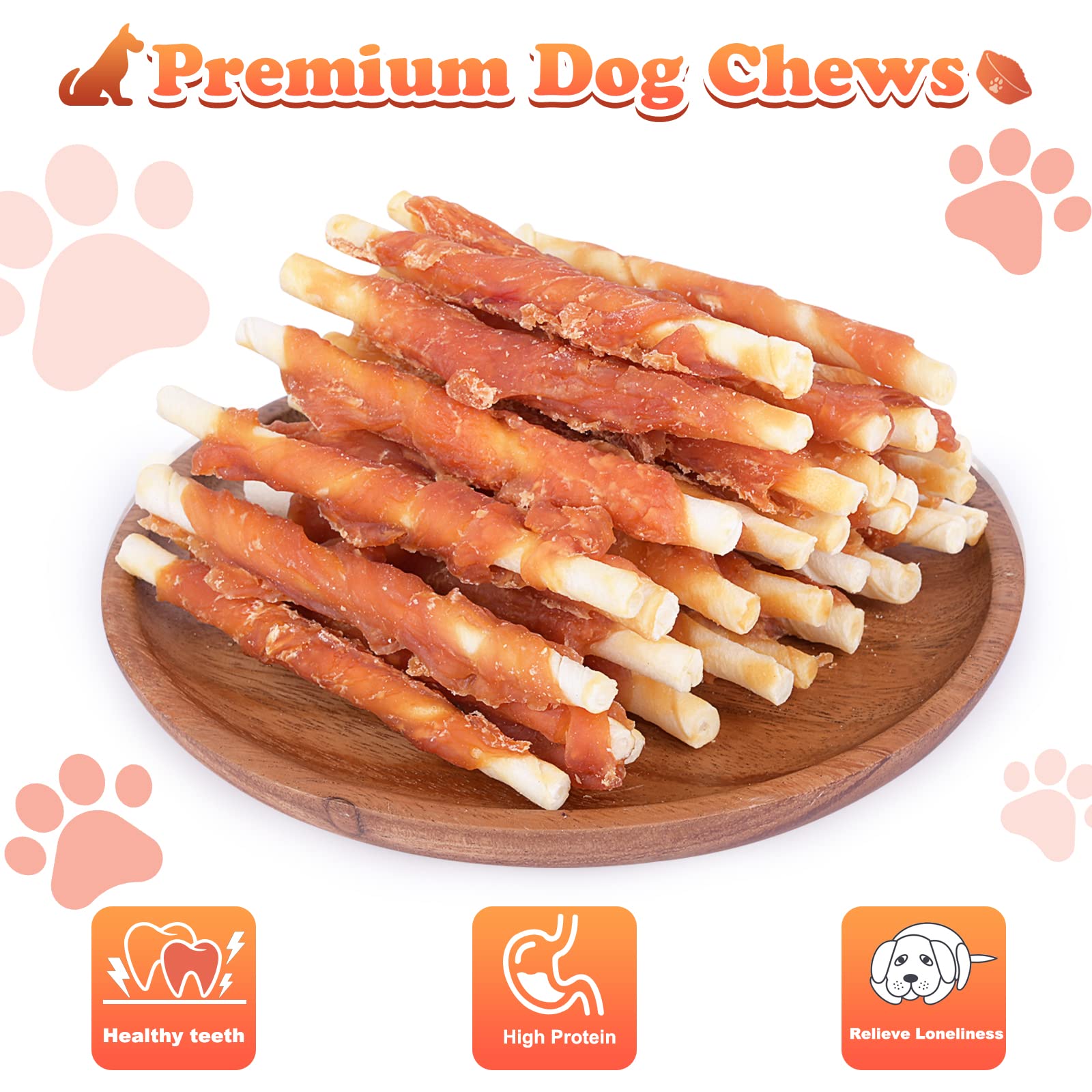 Pawant friandise de mastication apaisante pour chiens anxieux.