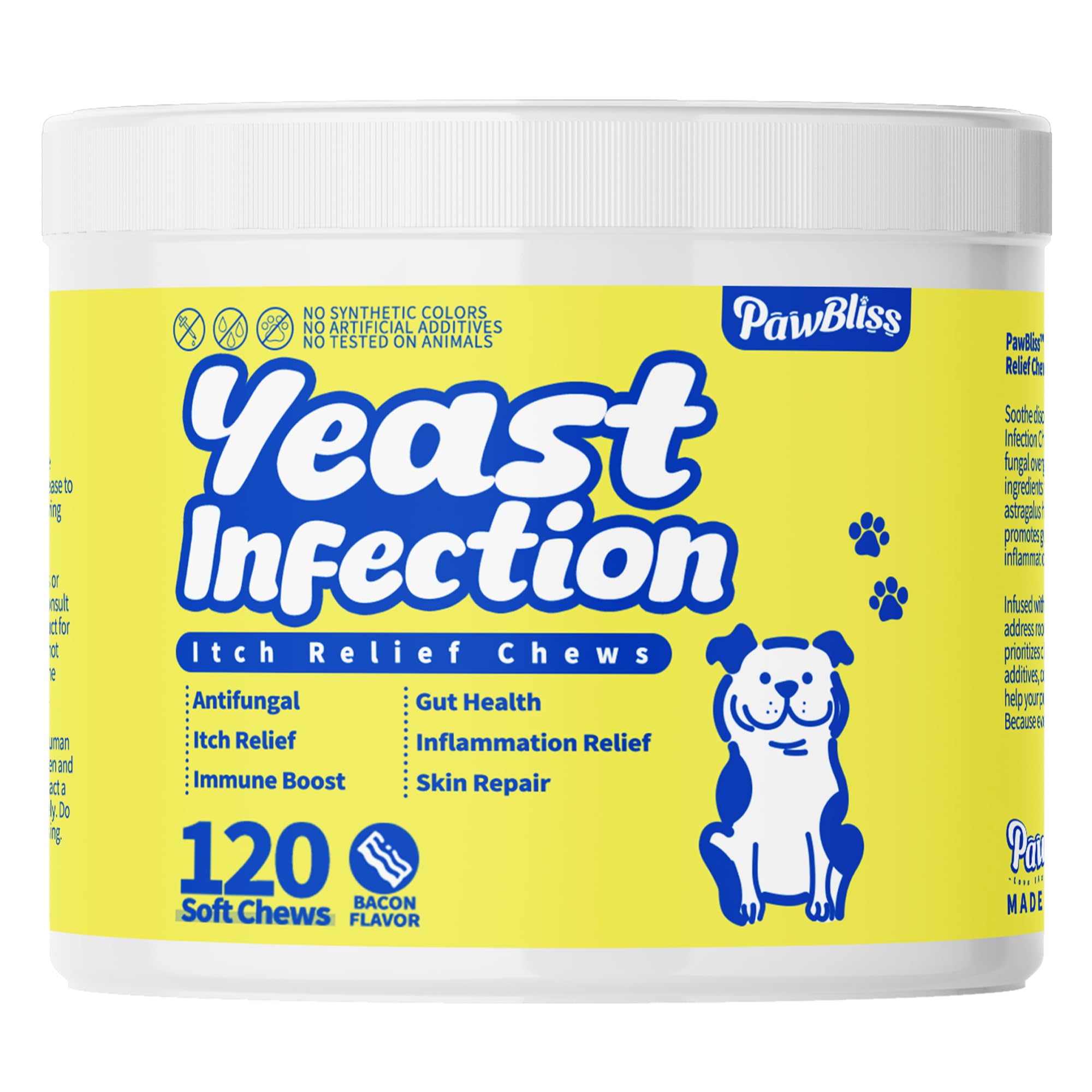 PawBliss emballage des friandises molles, pratique et facile à utiliser au quotidien.