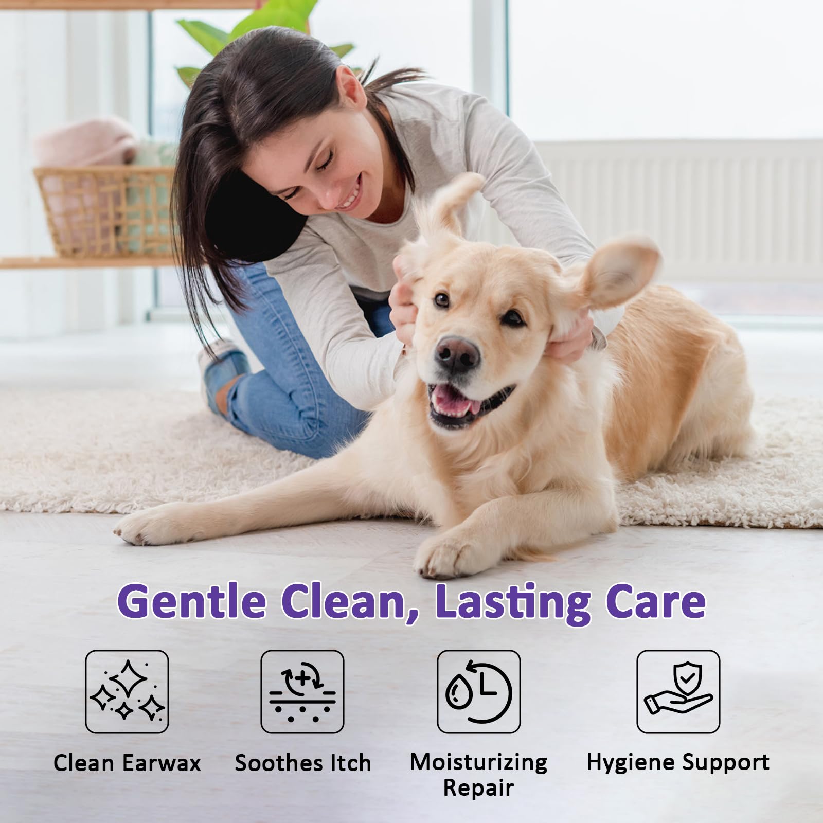 Ingrédients naturels hamamélis et camomille dans PawBubble pour apaiser les irritations.