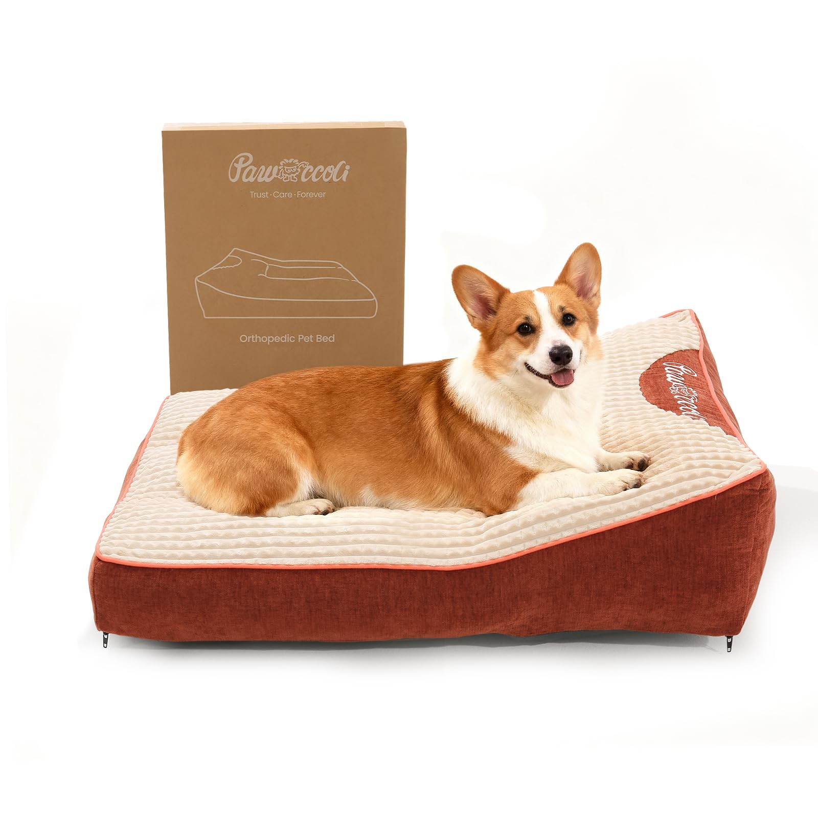 Pawccoli lit-orthopedique-chien-plat: soutien ciblé et confort durable.