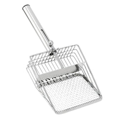 Pawccoli Pelle-litière acier inox grand format pour nettoyage rapide.