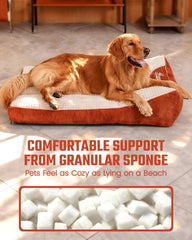 Pawccoli soutien-articulations-dog-bed: stabilité rassurante et repos potentiel.