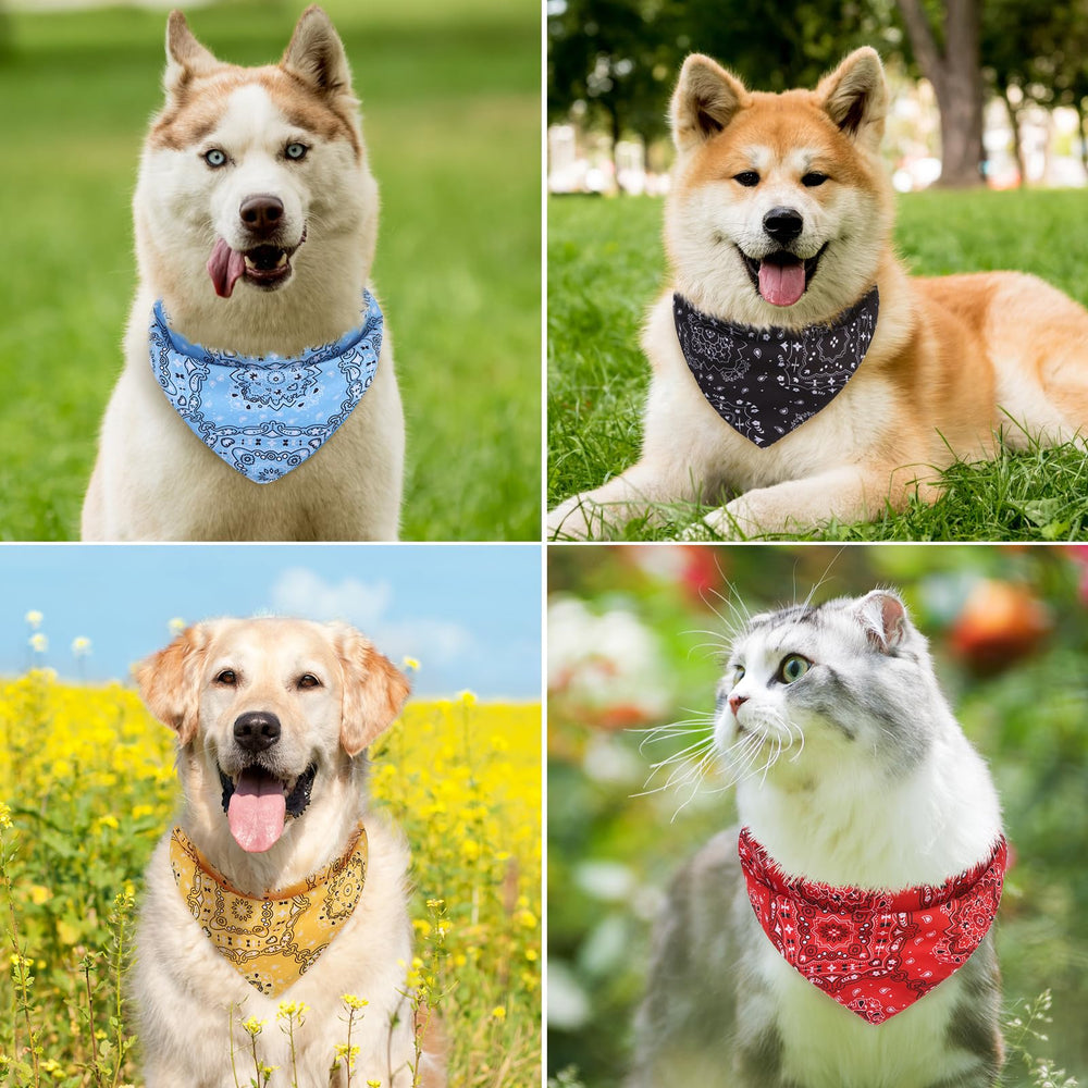 PAWCHIE bandana chien et chat rouge toilettage et fêtes, accessoire polyvalent.