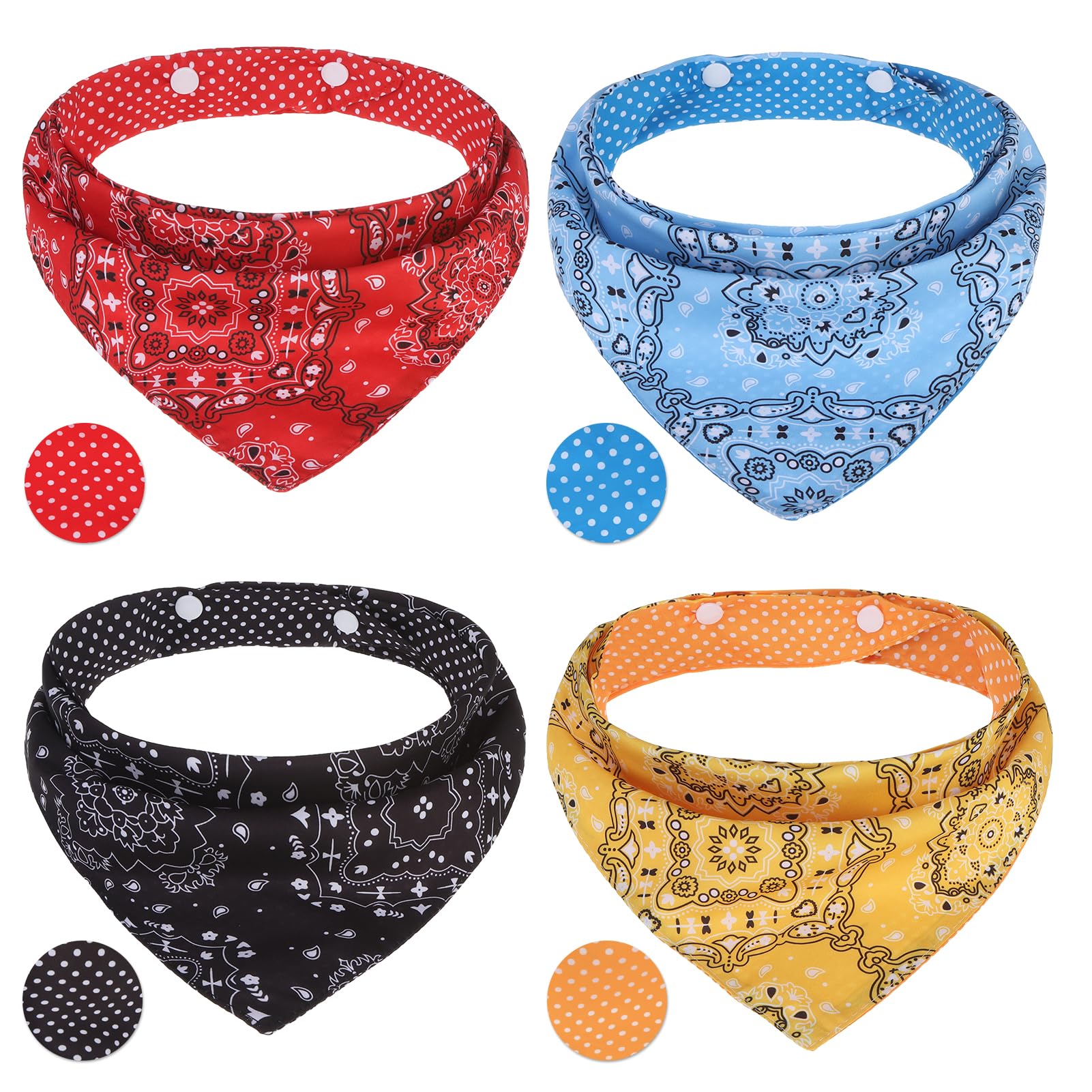 PAWCHIE bandana chien rouge, vue avant, style tendance pour sorties quotidiennes.
