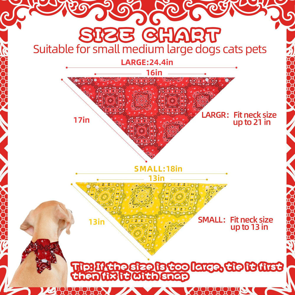 PAWCHIE bandana petit chien rouge, taille adaptée pour un port confortable.