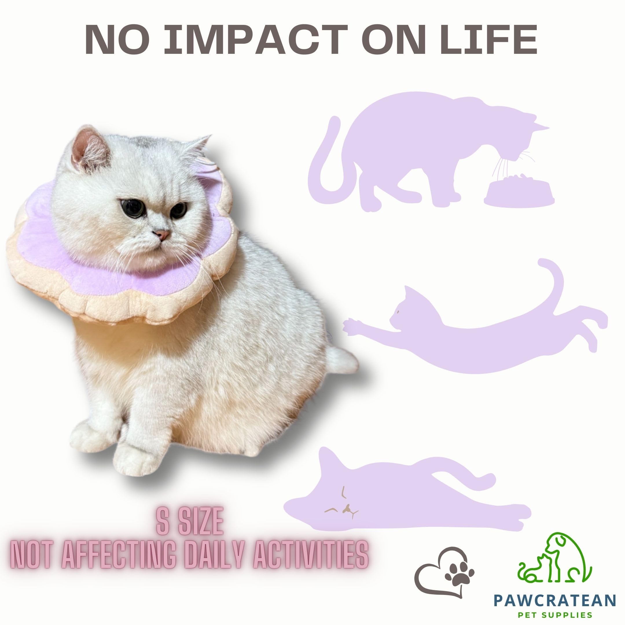 Pawcratean collier Elizabeth fleur protection: évite l’accès aux plaies et favorise une récupération paisible.