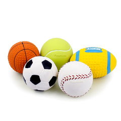 Jouet Pawdoer balle de basket sifflante pour chiots et petits chiens.