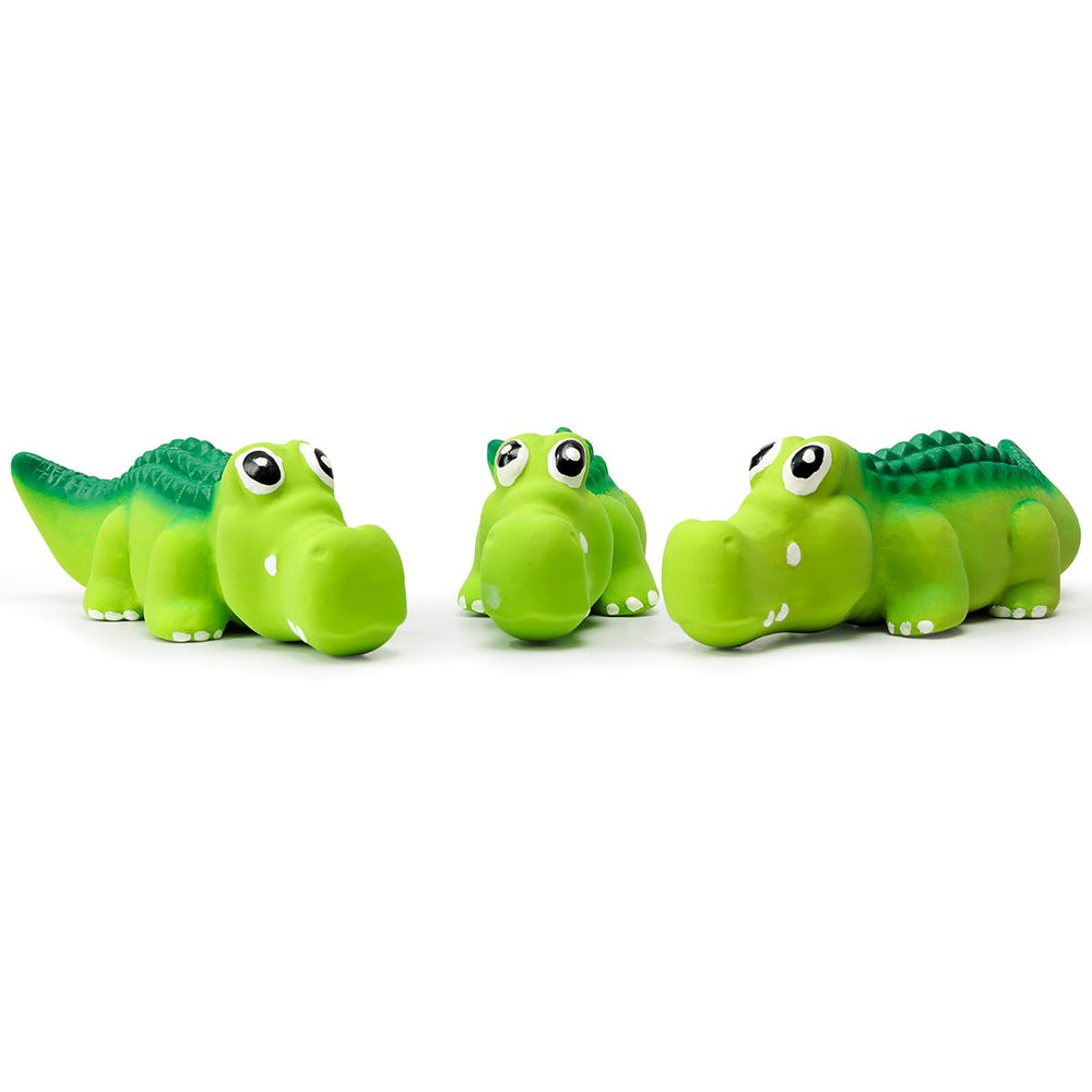 Jouet crocodile sifflant Pawdoer pour chien moyen, parfait pour le jeu extérieur.