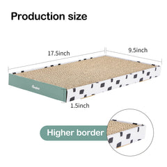 Texture carton corrugé durable, griffoir PAWSFANS pour griffage quotidien.