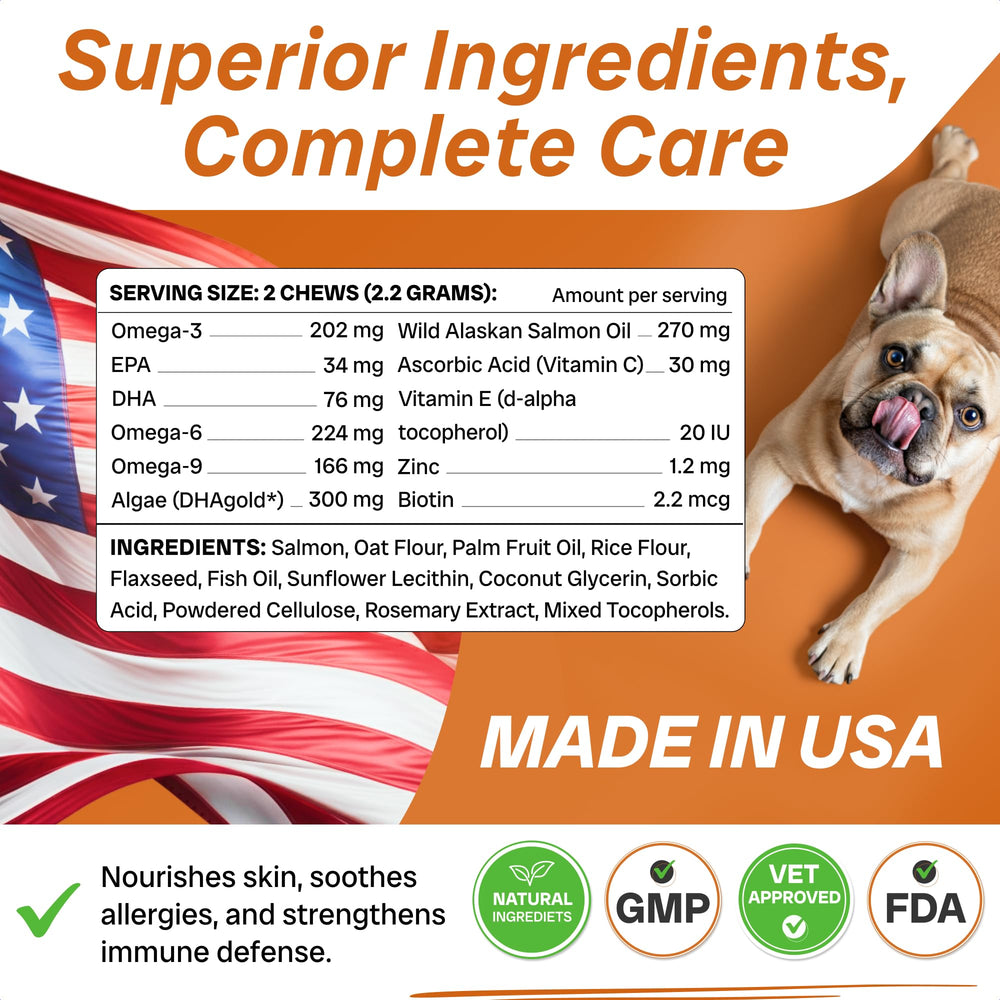PAWFECTCHEW poisson saumon pour poil brillant et peau confortable.