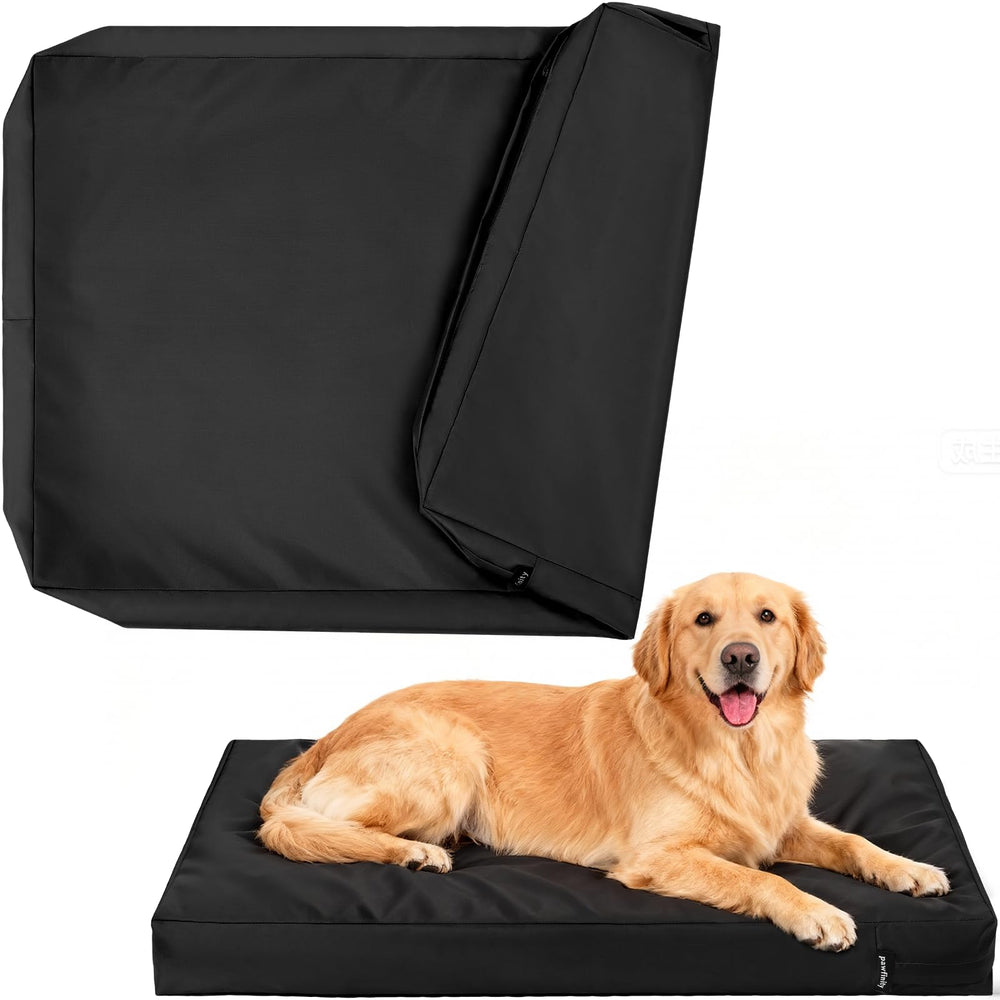 PAWFINITY housse imperméable lit chien 48 pouces protège contre les liquides et facilite le nettoyage.