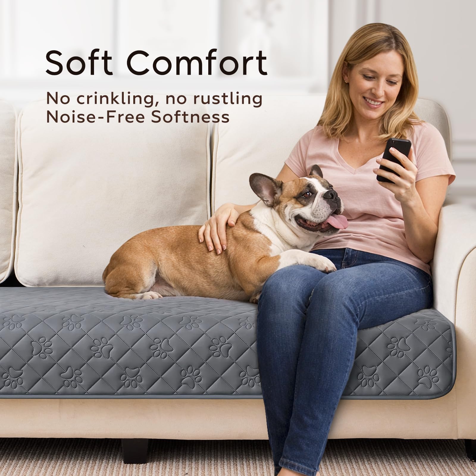 PAWFINITY tissu respirant – surface silencieuse, idéal pour chiens sensibles.