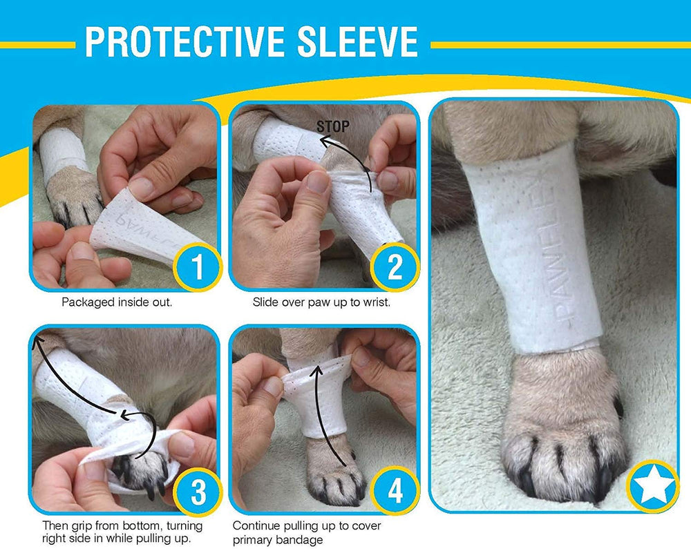 PawFlex protections sites chirurgicaux protège les zones autour d’une intervention.