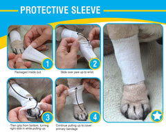 PawFlex protections sites chirurgicaux protège les zones autour d’une intervention.