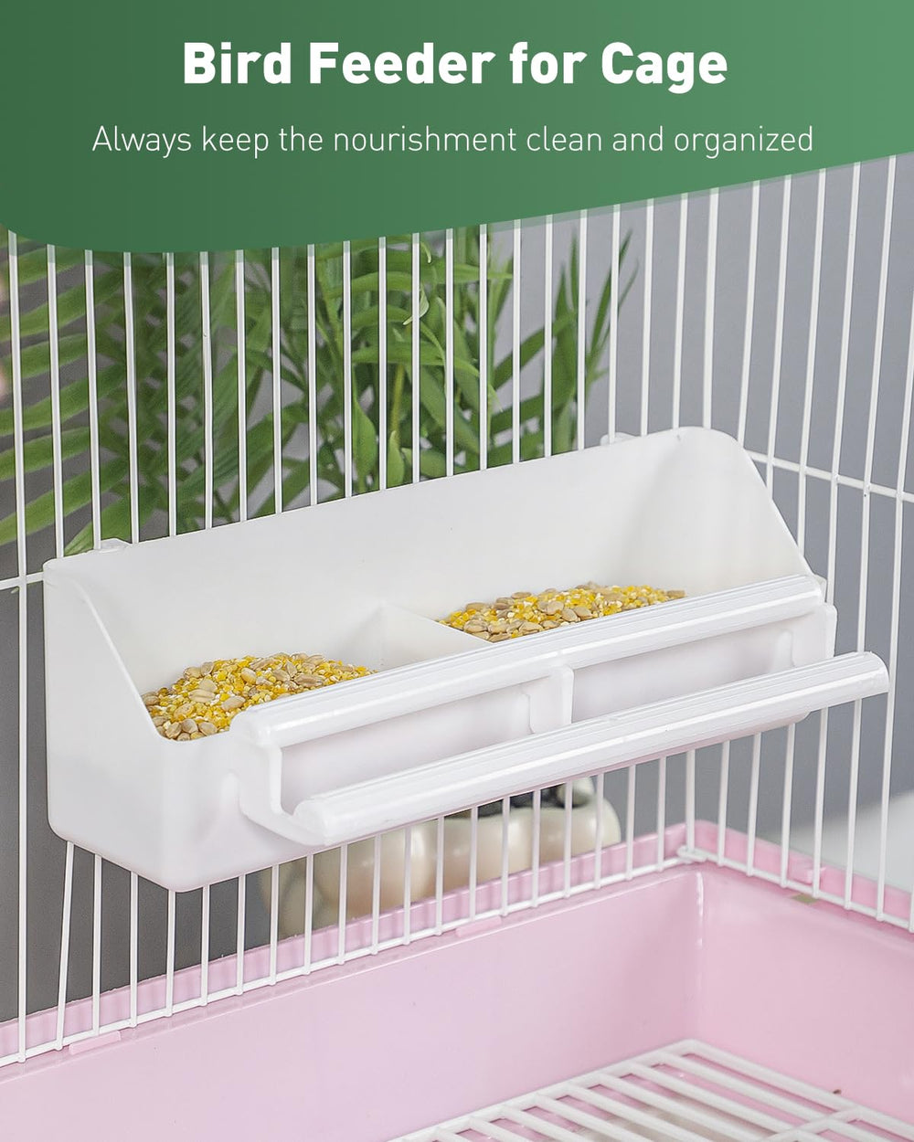Pawfly design compact et pratique pour cages verticales ou horizontales.
