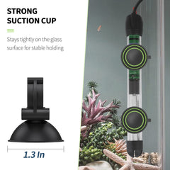 Pawfly ventouse aquarium 1,3 pouces, close-up du clip 0,95 pouces.