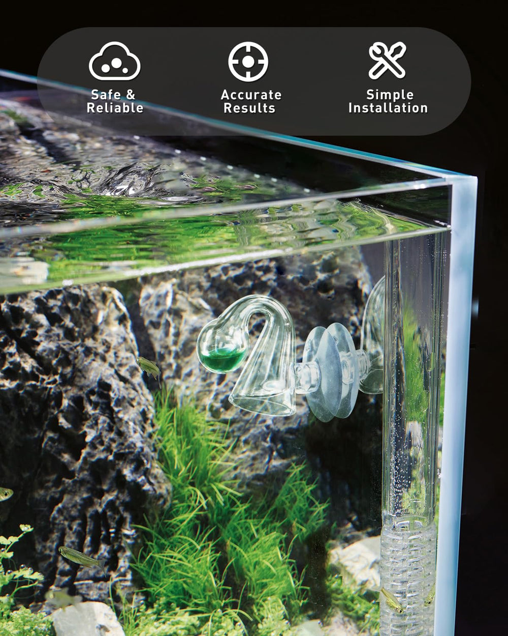 Pawfly verre épais CO2: matériau durable offrant une lecture fiable.