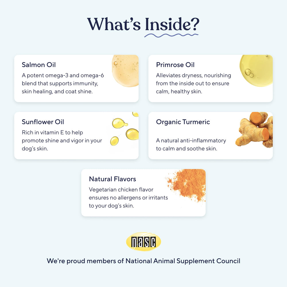 Pawfy Chews : allergies saisonnières, confort cutané possible