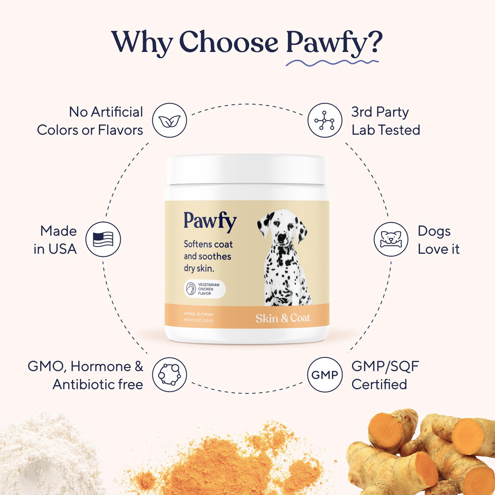 Pawfy Chews : formule naturelle approuvée vétérinaire pour toutes les races