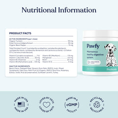 Pawfy Probiotiques – usage quotidien facile, s'intègre à votre routine.