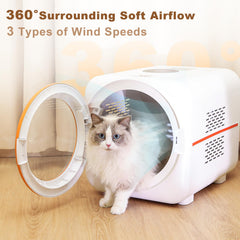 PawGalaxy Box contrôle-tactile température pour personnaliser le séchage selon le pelage.