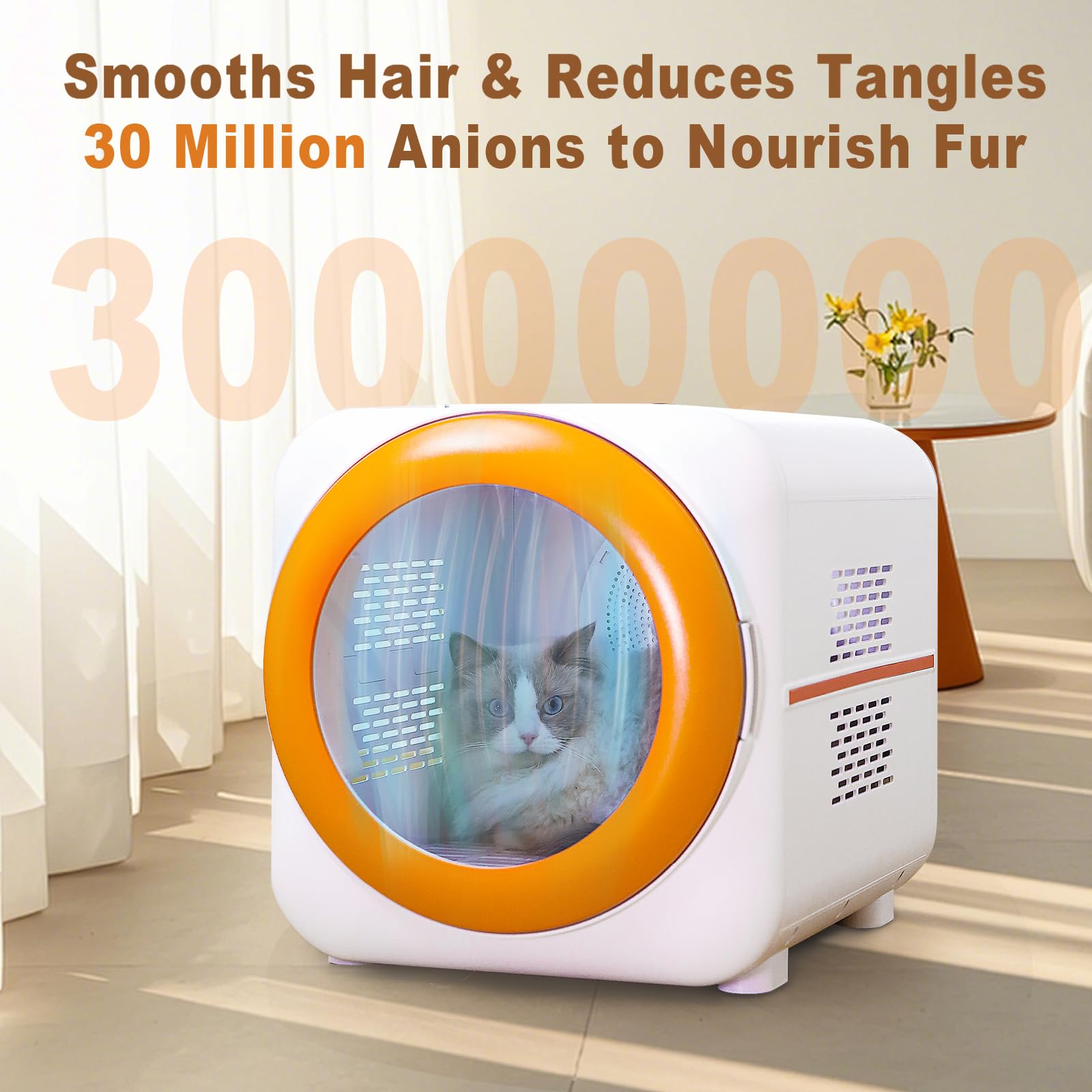 PawGalaxy Box utilise 30 millions d’ions négatifs pour optimiser le pelage sans statique.