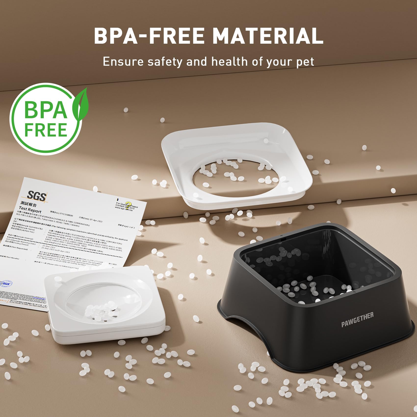 PAWGETHER bol eau disque flottant monobloc pour facilité.