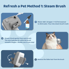 Pawimood brosse vapeur pour soin renforcé du pelage.