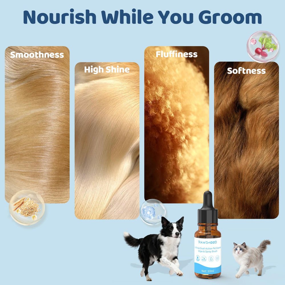 Pawimood duo compact 10 ml, pratique pour petits chiens et chats.