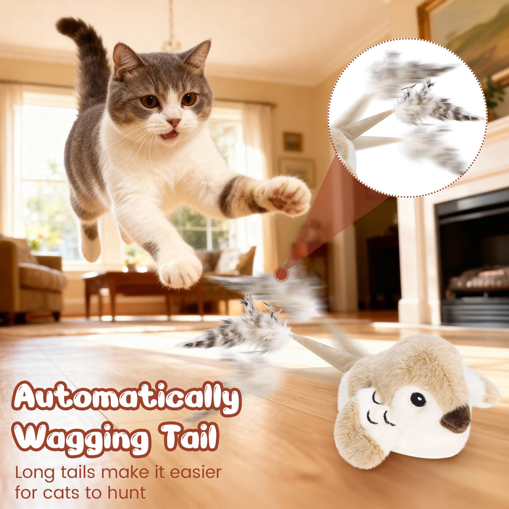 Pawingcat Oiseau Interactif, sons criants amusent votre chat.