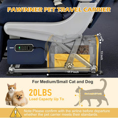 Pawinner porte-chat capacité jusqu’à 20 livres, pratique pour petits chiens et chats.