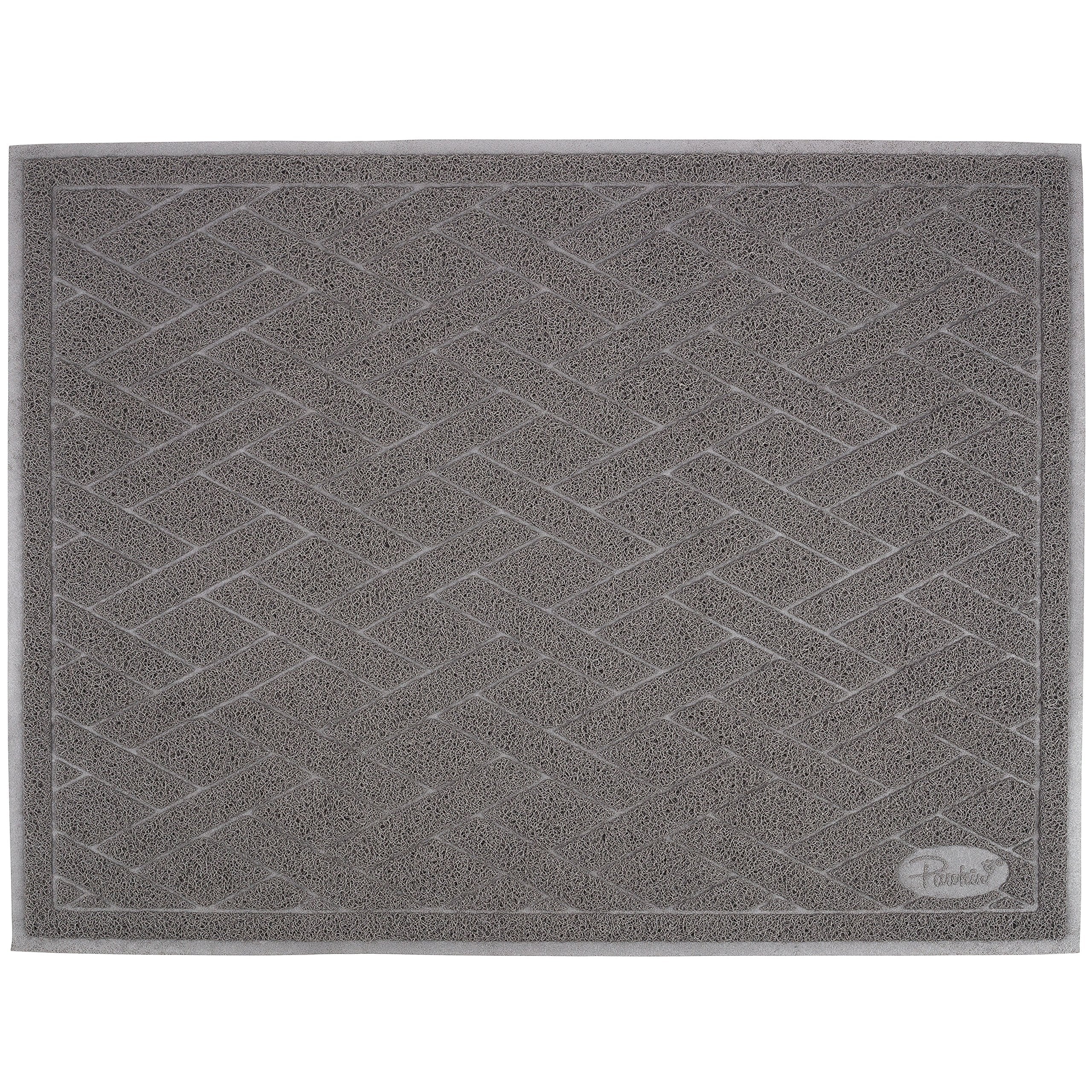 Pawkin Tapis Litière Chat Jumbo XX-Large, fond anti-glisse, stabilité assurée.