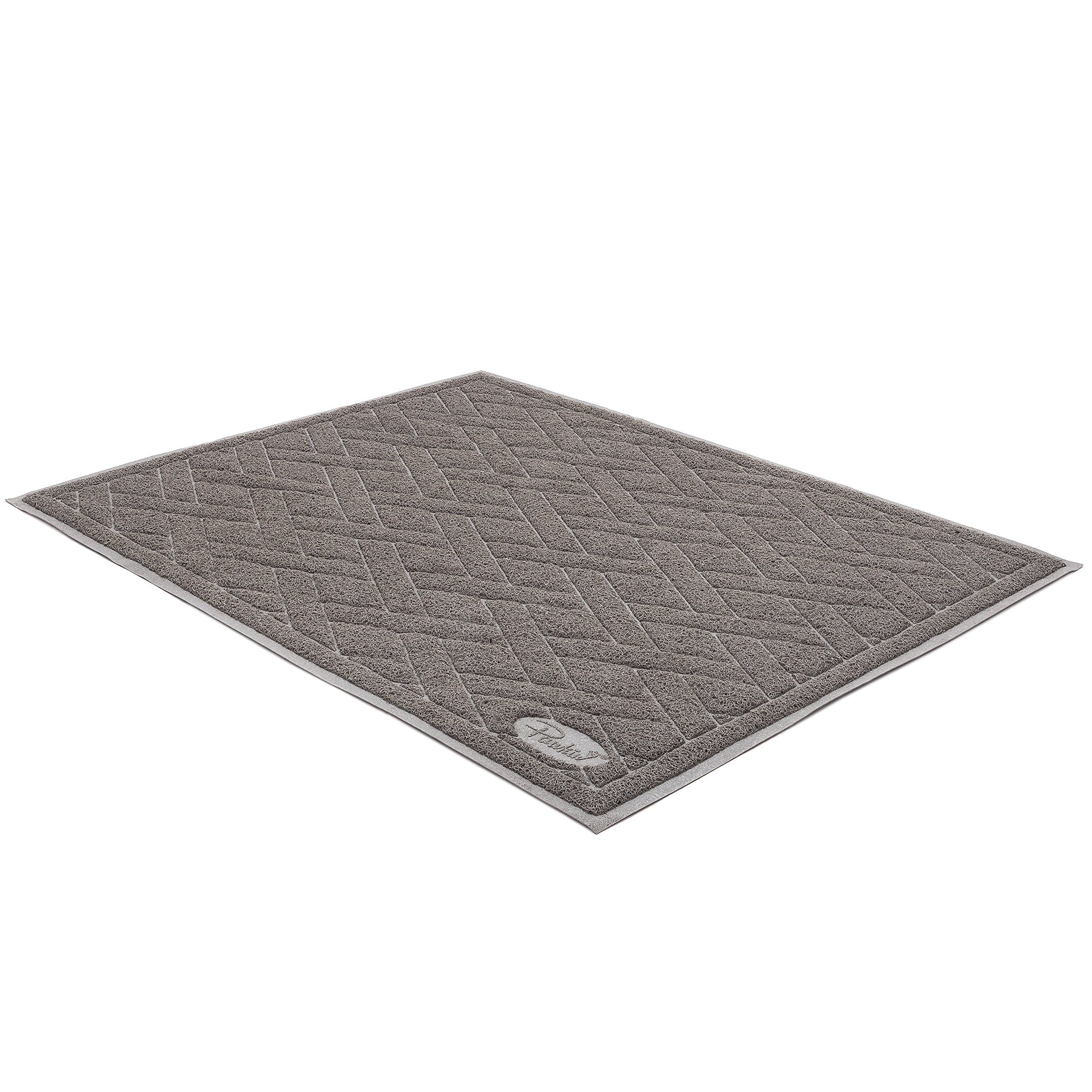 Pawkin Tapis Litière Chat Jumbo XX-Large, maillage Litter Lock, capture les grains.