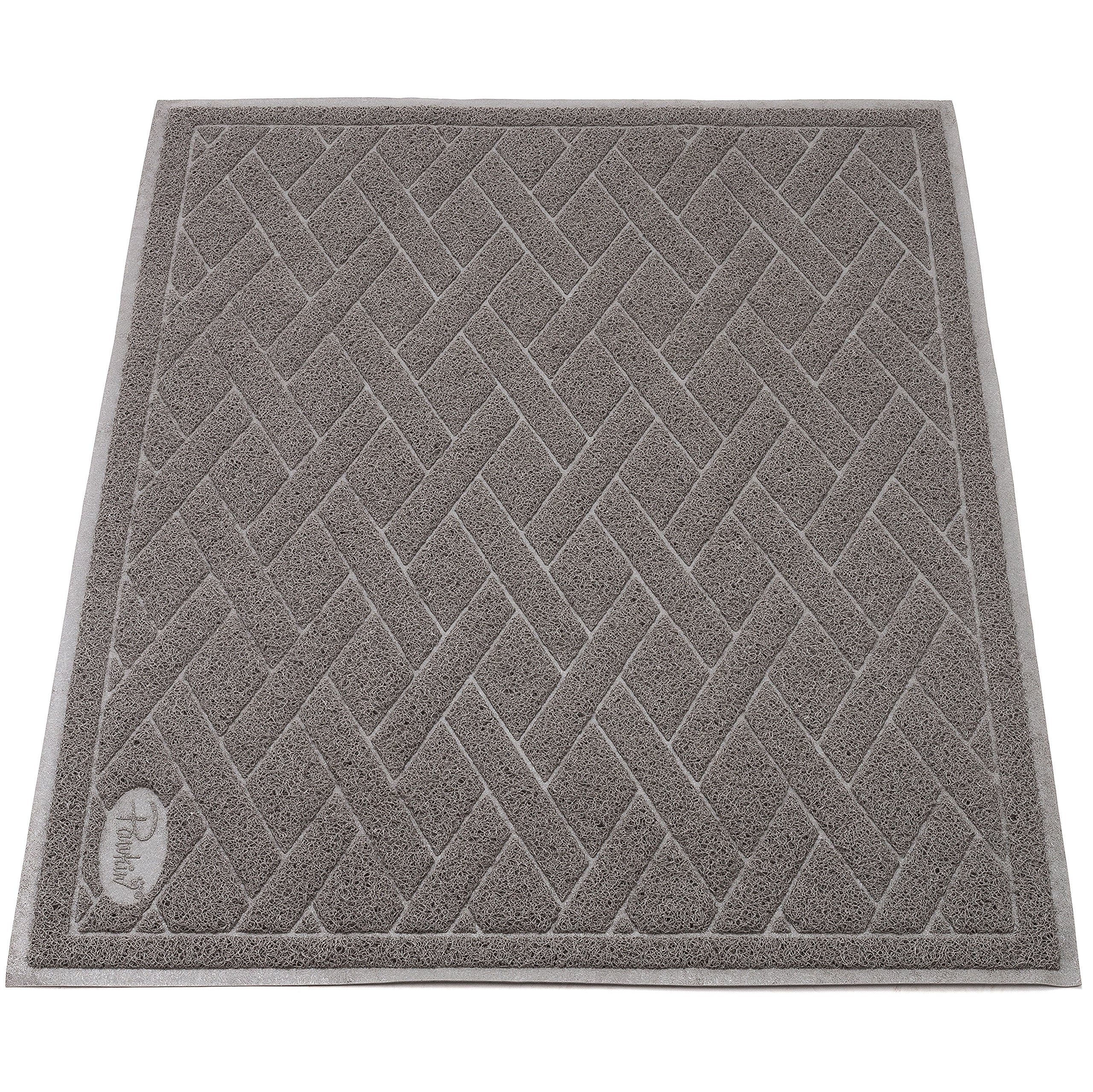 Pawkin Tapis Litière Chat Jumbo XX-Large, sous deux bacs, couverture pratique.