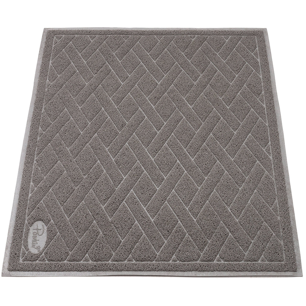 Pawkin Tapis Litière Chat Jumbo XX-Large, sous deux bacs, couverture pratique.